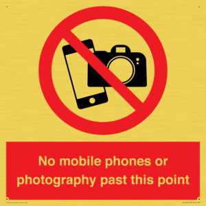 No mobile phones or photography past this point
